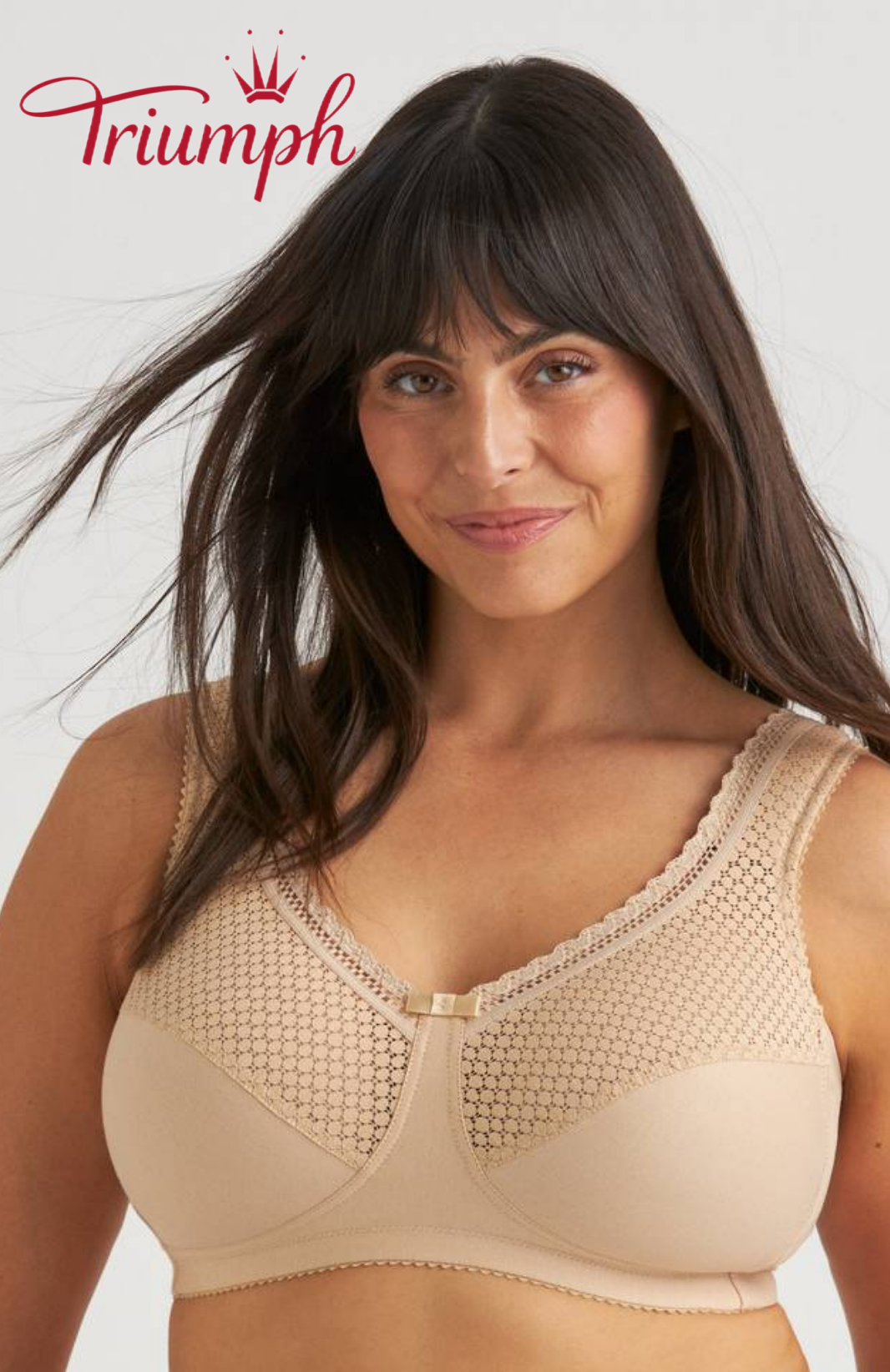 Triumph - Σετ 4 τεμαχίων 🔥 Σουτιέν με τυπωμένη δαντέλα και άνεση-GR