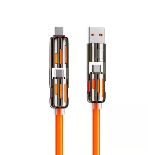 🔥4 viename USB įkrovimo laidas, greitas įkrovimas⚡-LT