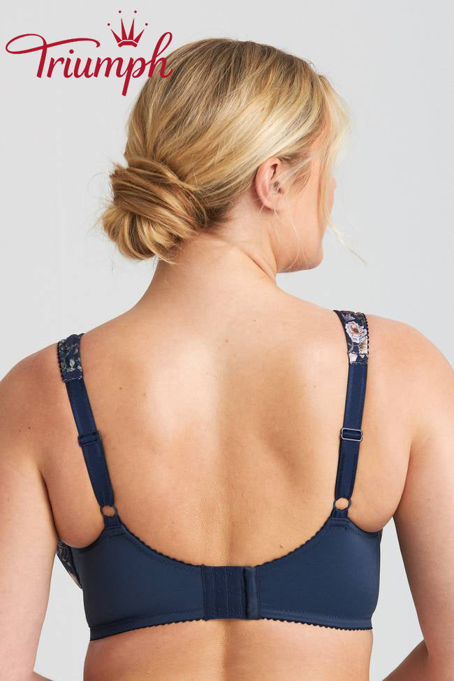 Trijų dalių „Triumph®“ liemenėlė💖 iš nėriniuotų audinių su gėlių siuvinėjimu-LT