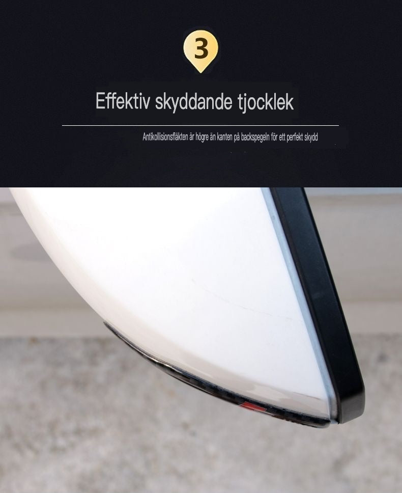 Αυτοκόλλητο καθρέφτη από ανθρακονήματα με προστασία από κρούσεις και λογότυπο-GR