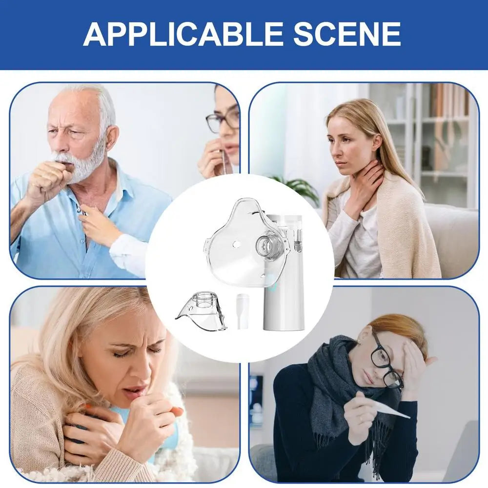 【💨Τέλεια επιλογή για ανακούφιση από βήχα ή δύσπνοια!】ClearFlow™ | Φορητός νεφελοποιητής αναπνοής-GR