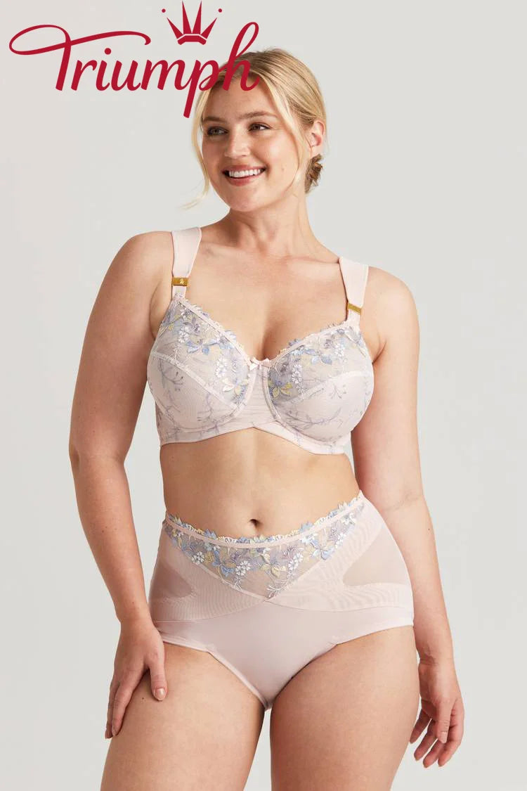 Triumph - 3 kosi (75A-120H) 💝 - Romantični dvojni modrček z vezenjem-SI