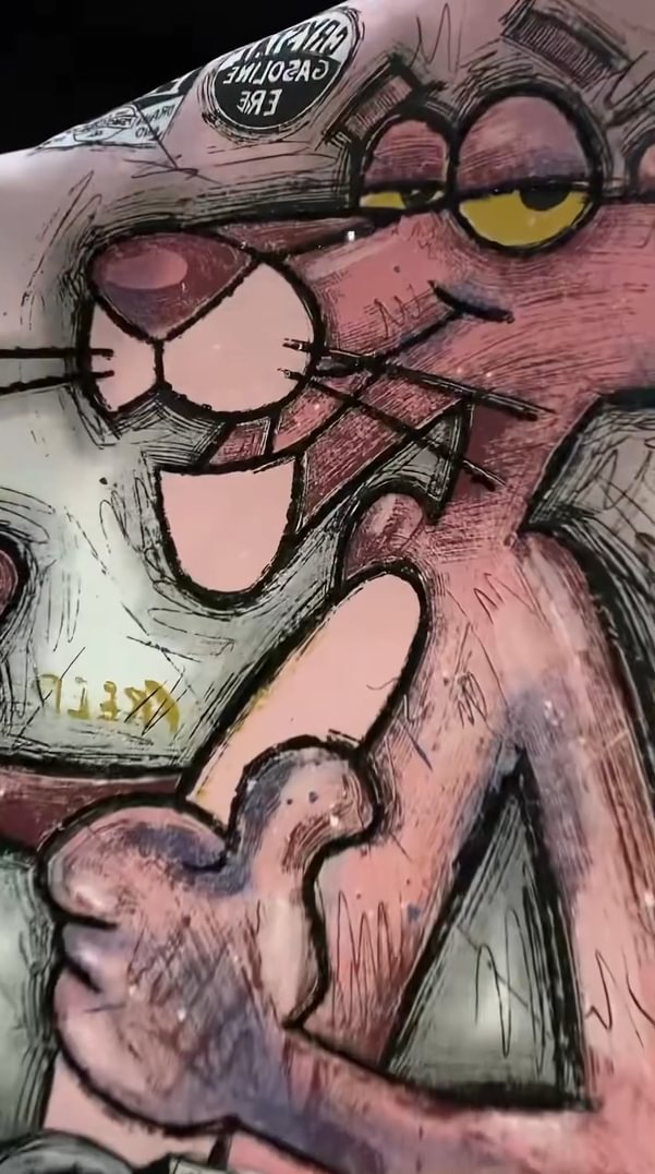 🩷Očarljivi puloverji s potiskom Pink Panther-SI