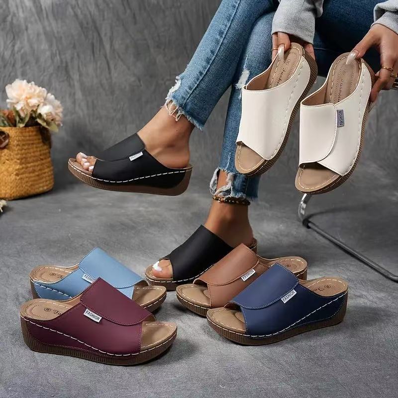 💥Hot Sale🔥 Γυναικεία πέδιλα Casual Wedge Slide -GR