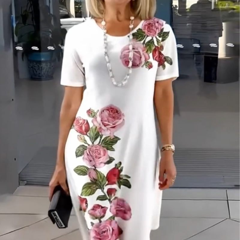 🌹🌹Lengva vasarinė suknelė su 3D spauda-LT