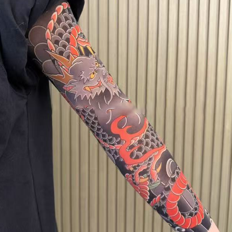 🔥Nauja tendencija ❤️🔥 Itin plonos tatuiruotės rašto rankovės nuo saulės-LT