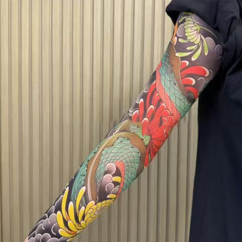 🔥Nauja tendencija ❤️🔥 Itin plonos tatuiruotės rašto rankovės nuo saulės-LT