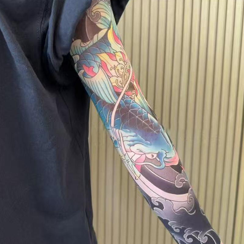 🔥Nauja tendencija ❤️🔥 Itin plonos tatuiruotės rašto rankovės nuo saulės-LT