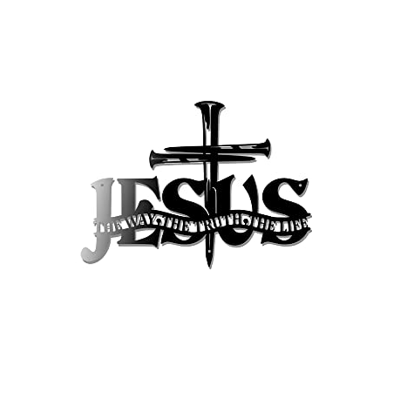 Kryžiaus Jėzaus tiesos metalinė sienos dekoracija-LT