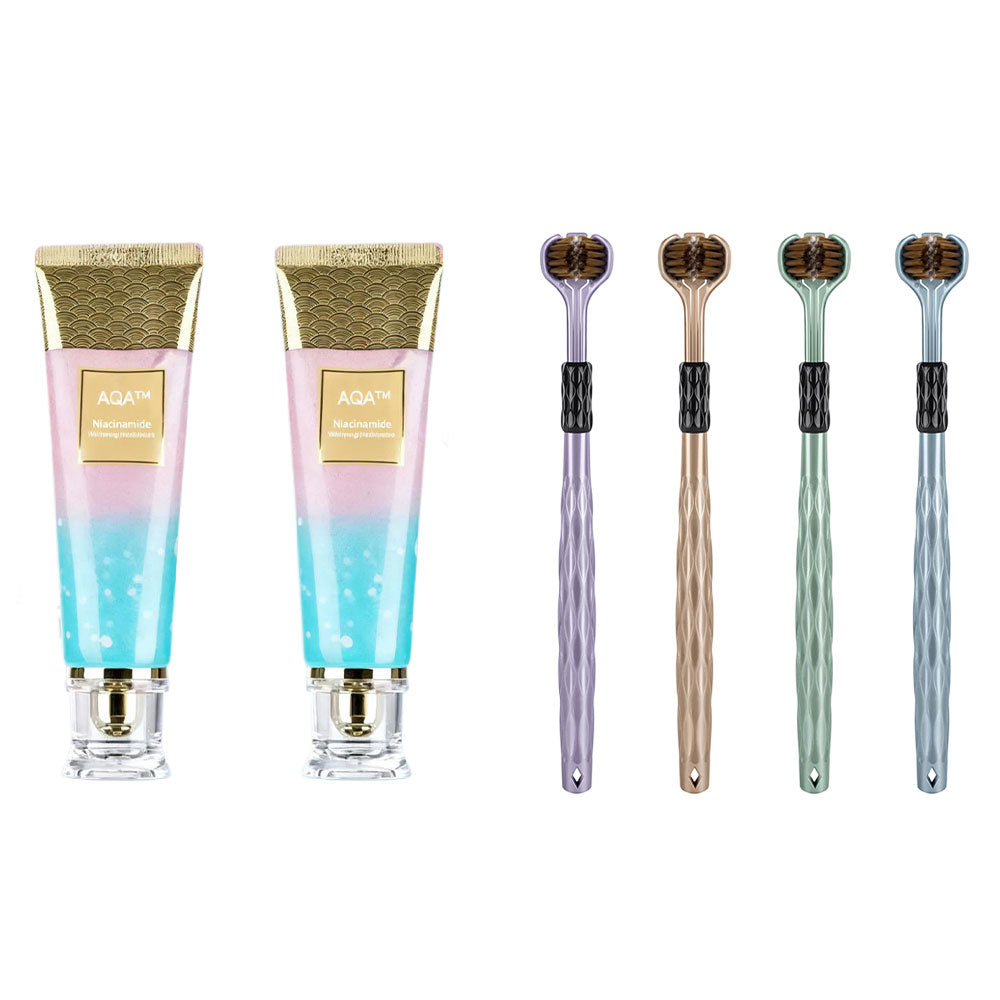 💖Λευκαντική οδοντόκρεμα με νιασιναμίδη🦷Δόντια σαν μαργαριτάρια🦷-GR