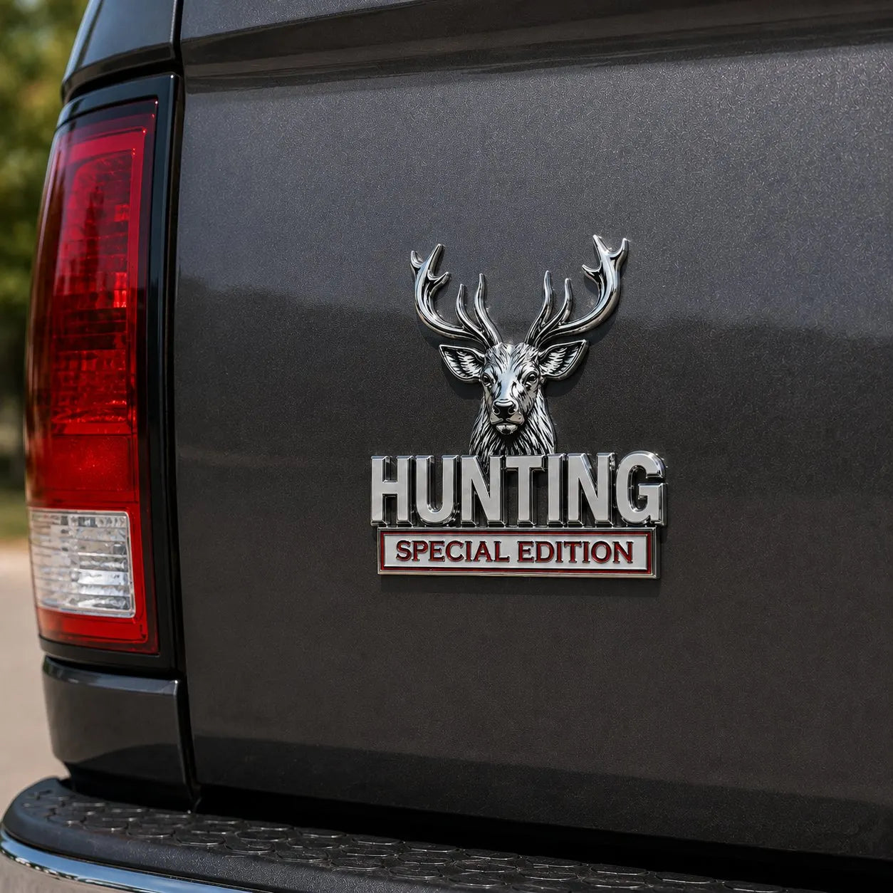 🦌 HUNTING Special Edition - 3D kromiran kovinski emblem za vaš avto-SI