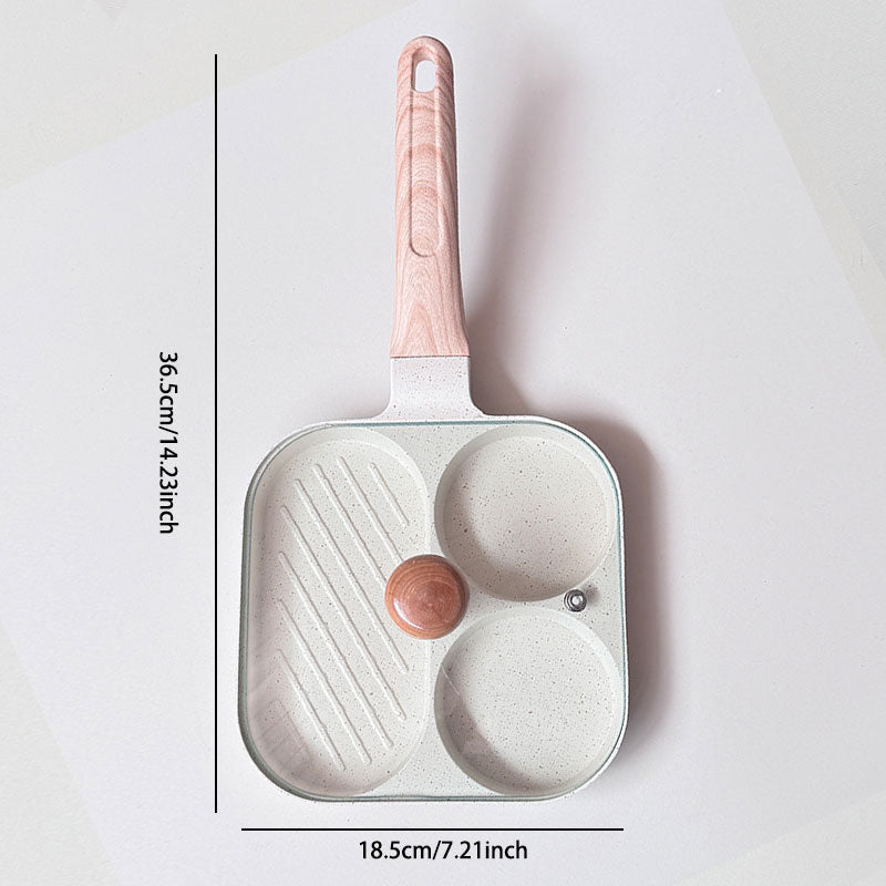 Ταψί πρωινού 3 σε 1 – Αντικολλητικό, ομοιόμορφα κατανεμημένο για εξοικονόμηση χρόνου-GR