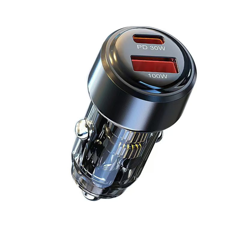 Hidden USB car charger with dual ports-SL