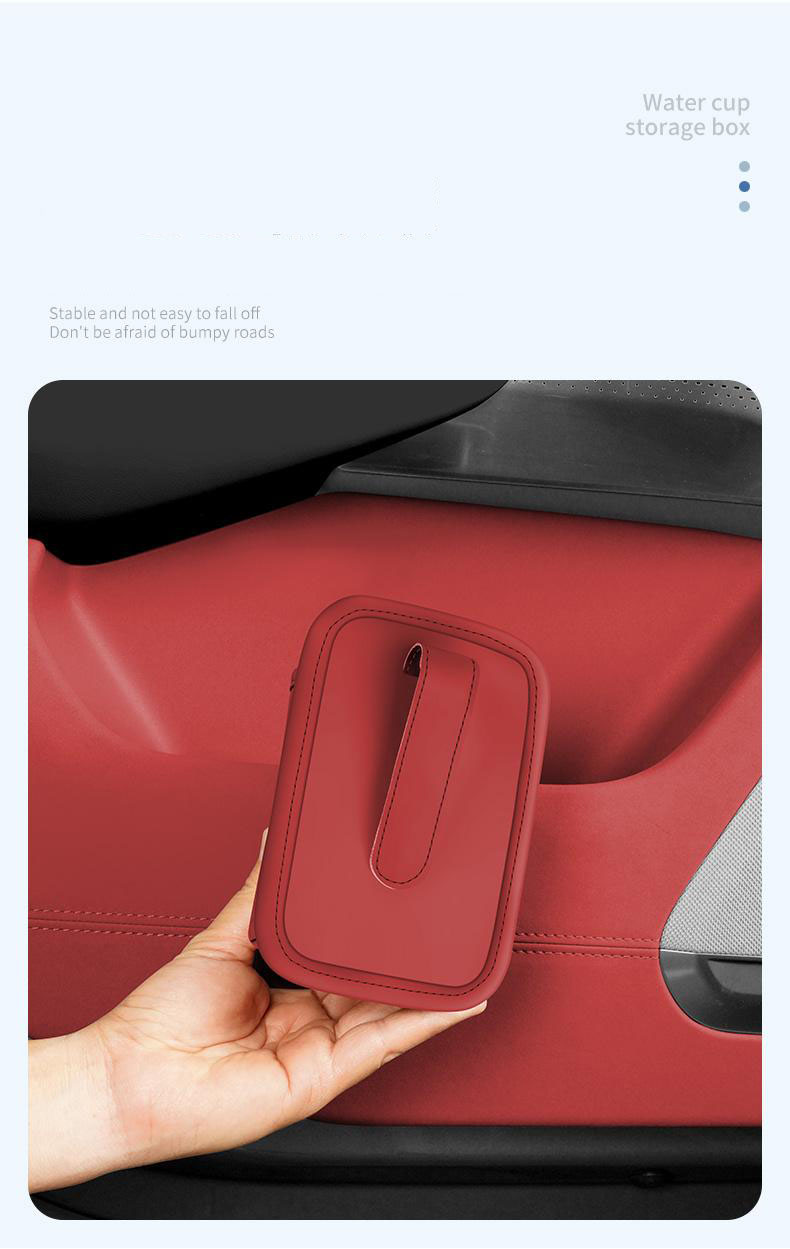 Δερμάτινη θήκη ποτηριών αυτοκινήτου-GR