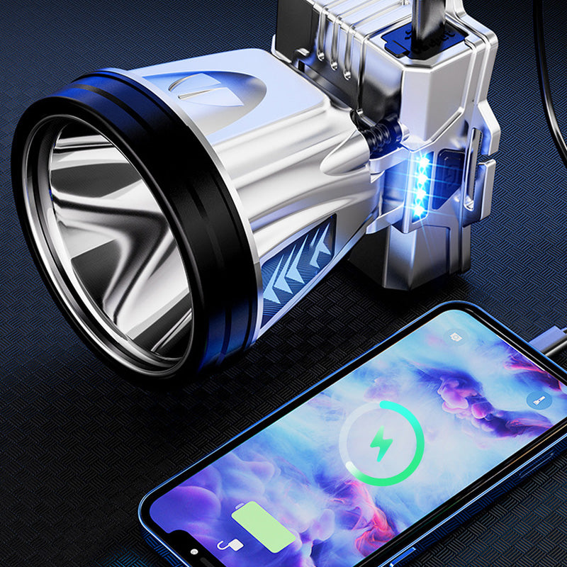 Υπερβολικά φωτεινός επαναφορτιζόμενος φακός κεφαλής υψηλής ισχύος-GR