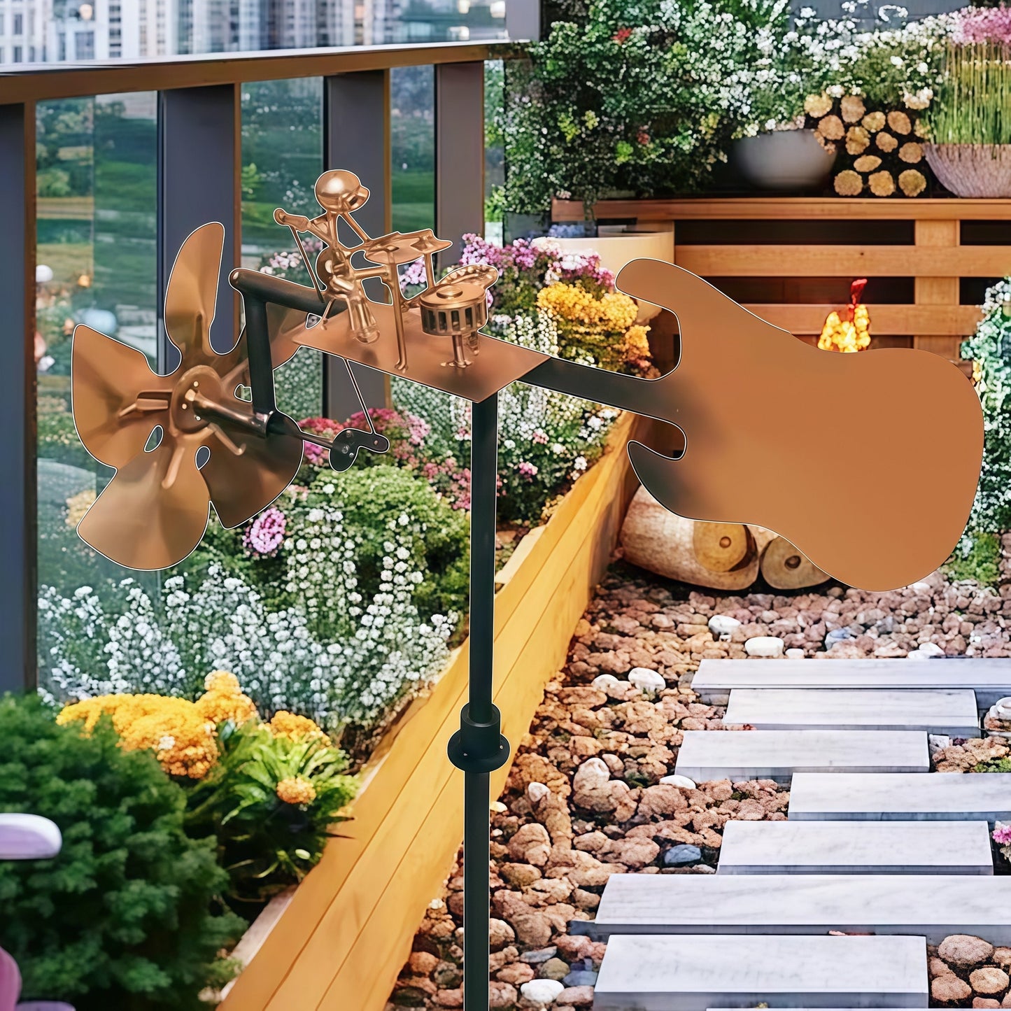 🔥Zadnji dan 49% popusta🥁Omejena količina ročno izdelanih vetrnic s palico🎸-SI