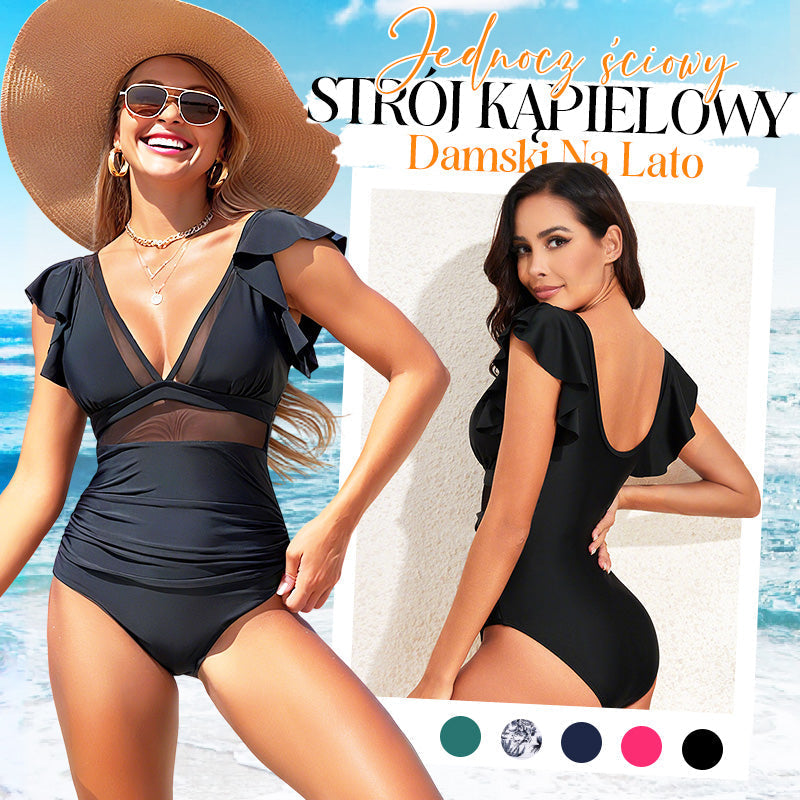 Σέξι ολόσωμο μαγιό με δαντέλα-GR