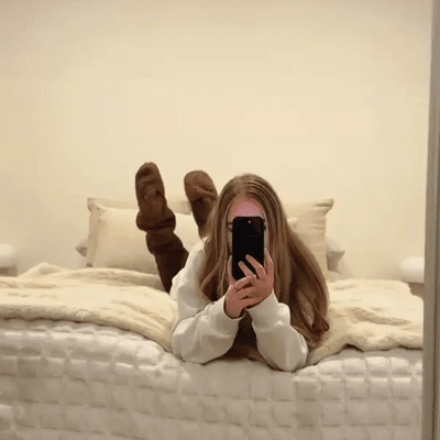 Κάλτσες με γόνατο από κάτω χήνας για τα Χριστούγεννα-GR