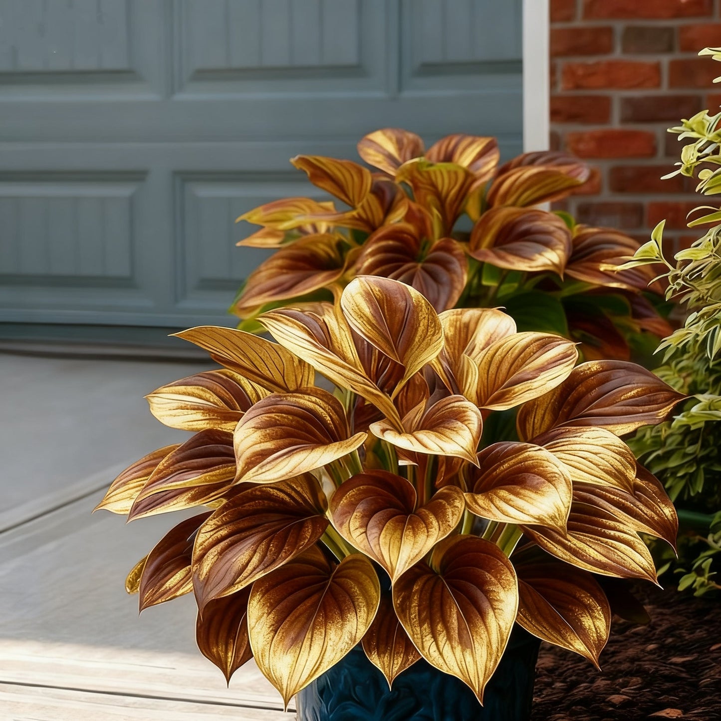 🌈🔥 Χόστα με Φλόγες Ουράνιου Τόξου Περιορισμένης Έκδοσης - Σπάνιο Πολύχρωμο Φύλλωμα, Αποκλειστικά στο Κατάστημά μας 🌸-GR