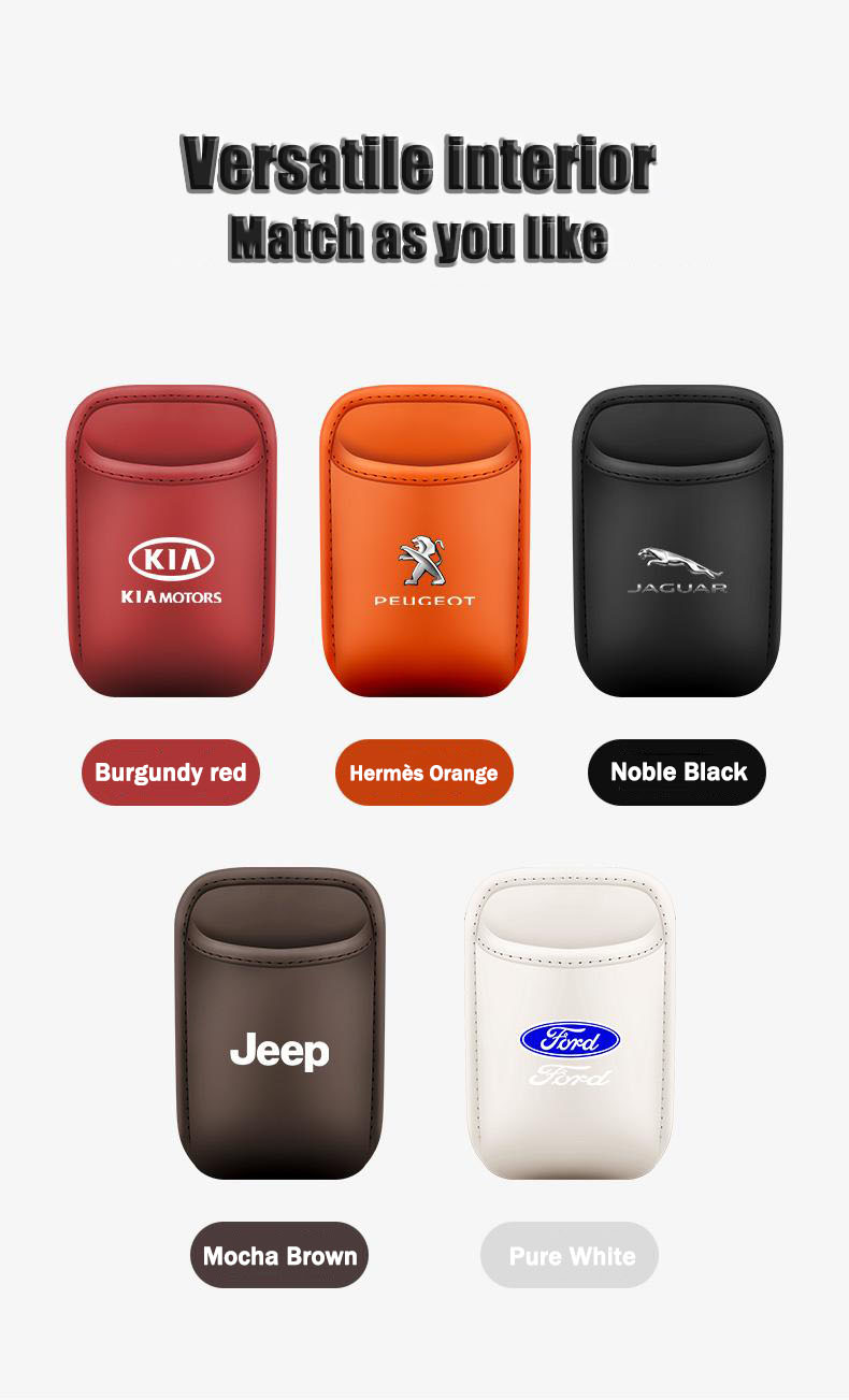 Δερμάτινη θήκη ποτηριών αυτοκινήτου-GR