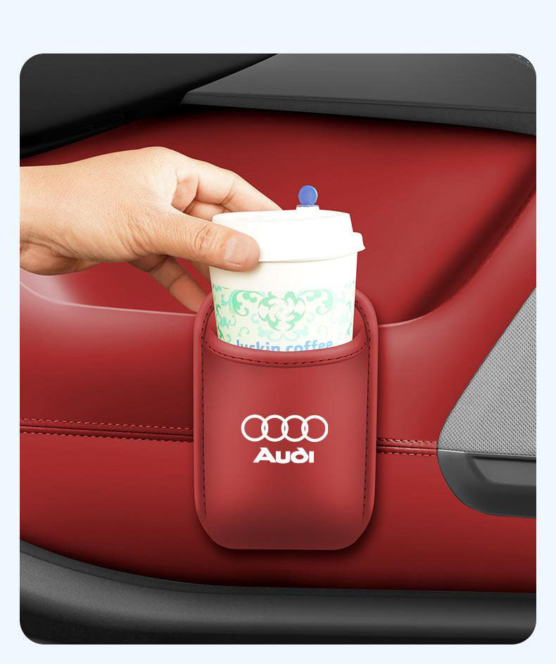 Δερμάτινη θήκη ποτηριών αυτοκινήτου-GR