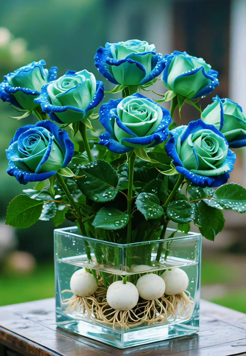 🌈Hidroponinės, retos, dvispalvės rožių svogūnėlės: spalvingas gamtos stebuklas 🌹-LT