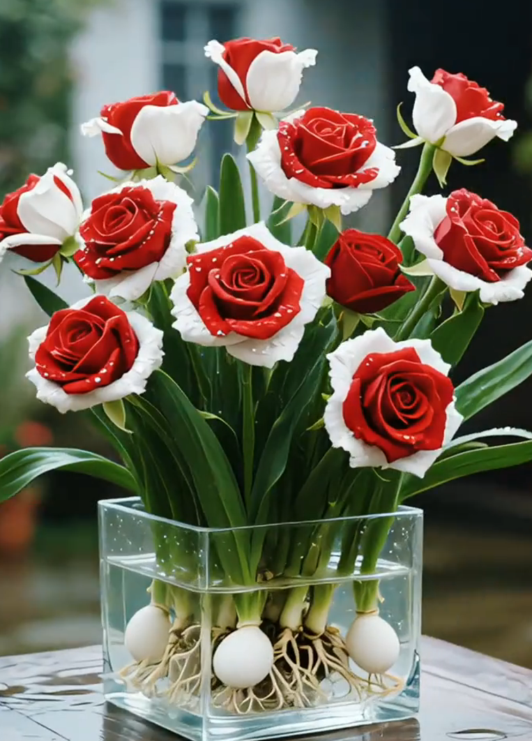 🌈Hidroponinės, retos, dvispalvės rožių svogūnėlės: spalvingas gamtos stebuklas 🌹-LT