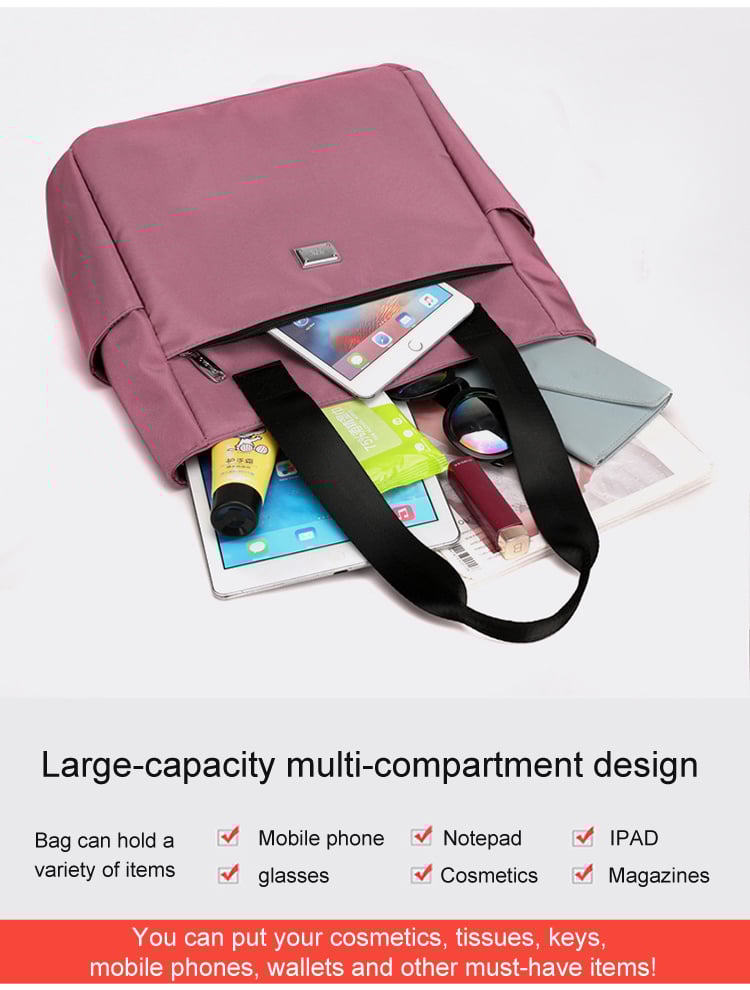 🔥Αδιάβροχη τσάντα ώμου από νάιλον με μεγάλη χωρητικότητα και πολλαπλές τσέπες👜-GR