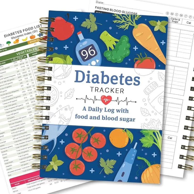 🔥📘✨Posebej za diabetike🔥Sledilnik sladkorne bolezni s seznamom živil-SI