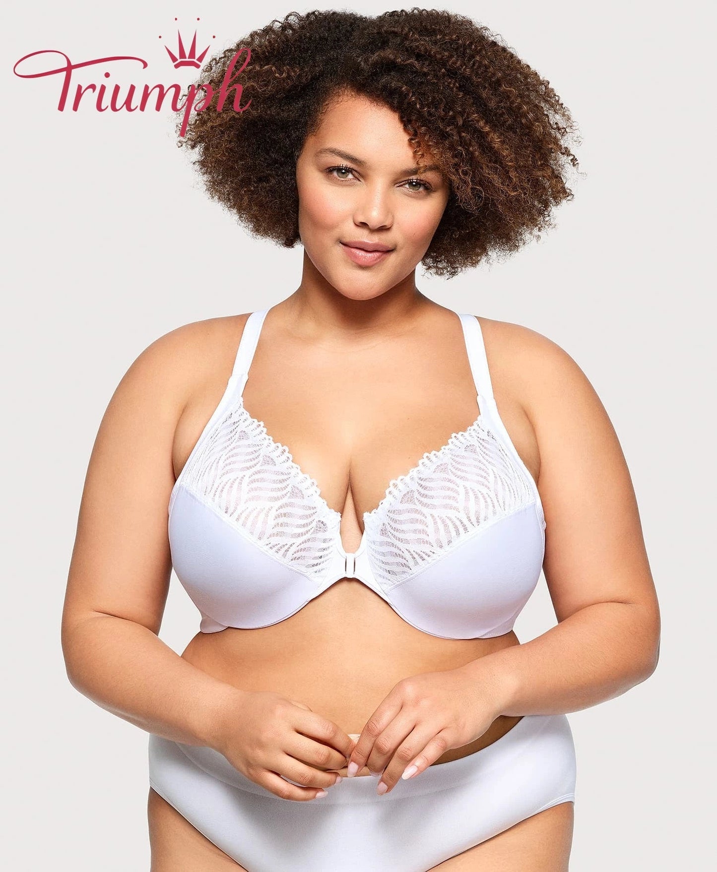 „Triumph“ – (4 vnt.) – 💖Priekyje užsegama ir T formos iškirpte liemenėlė-LT