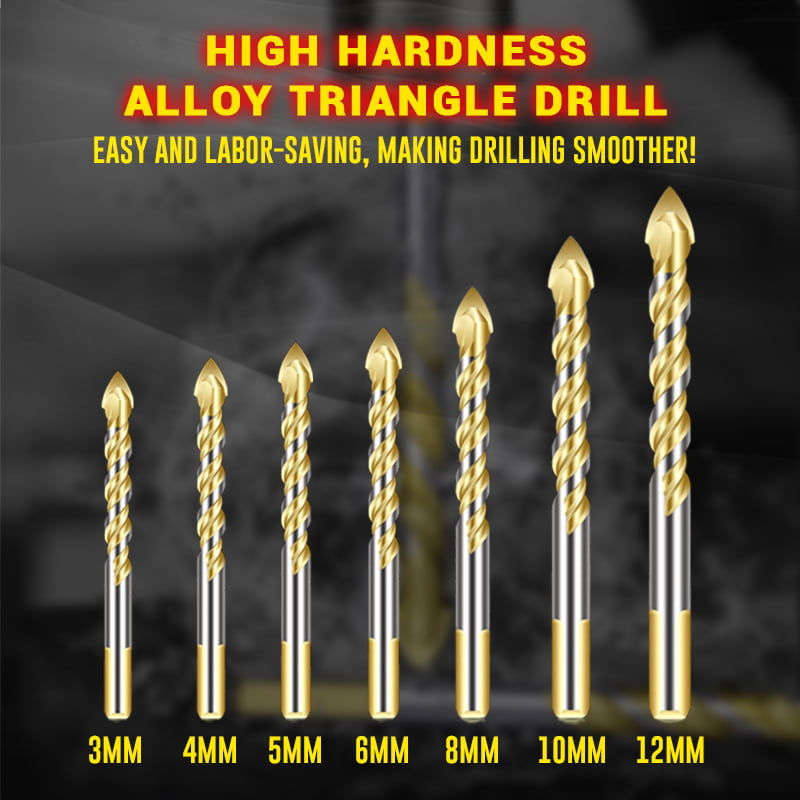 Τριγωνικό τρυπάνι από χάλυβα βολφραμίου υψηλής σκληρότητας-GR