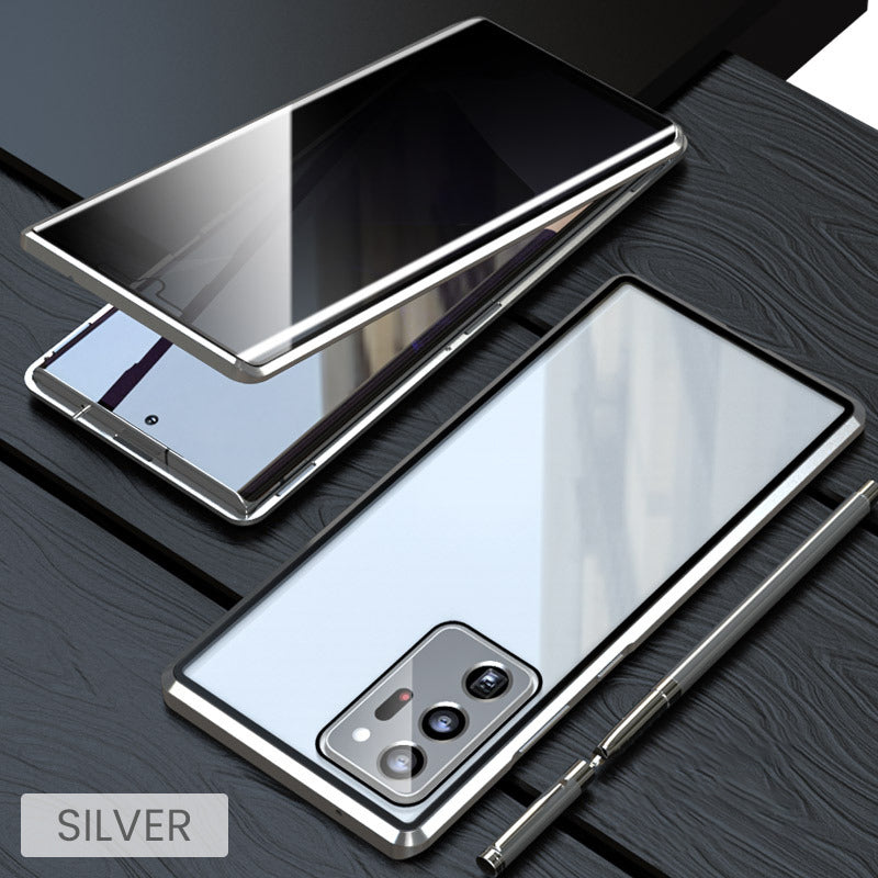 💥Μαγνητική θήκη από σκληρυμένο γυαλί, διπλής όψης, για τηλέφωνα της σειράς Samsung S23-S25-GR