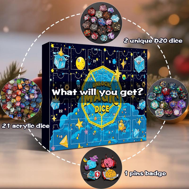 🔥ΤΕΛΕΥΤΑΙΑ ΜΕΡΑ 49% ΕΚΠΤΩΣΗ - 🎄🎲Ημερολόγιο Advent με χριστουγεννιάτικα ζάρια για το 2025 - με 24 τρύπες, συμπεριλαμβάνεται γραμματόσημο-GR