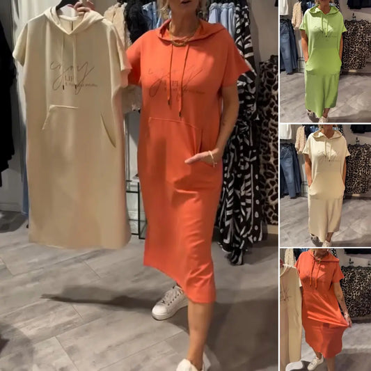 💥🔥👗[S-5XL]2025 m. nauja vasarinio laisva, udobna in zračna pulover obleka velike velikosti-LT 