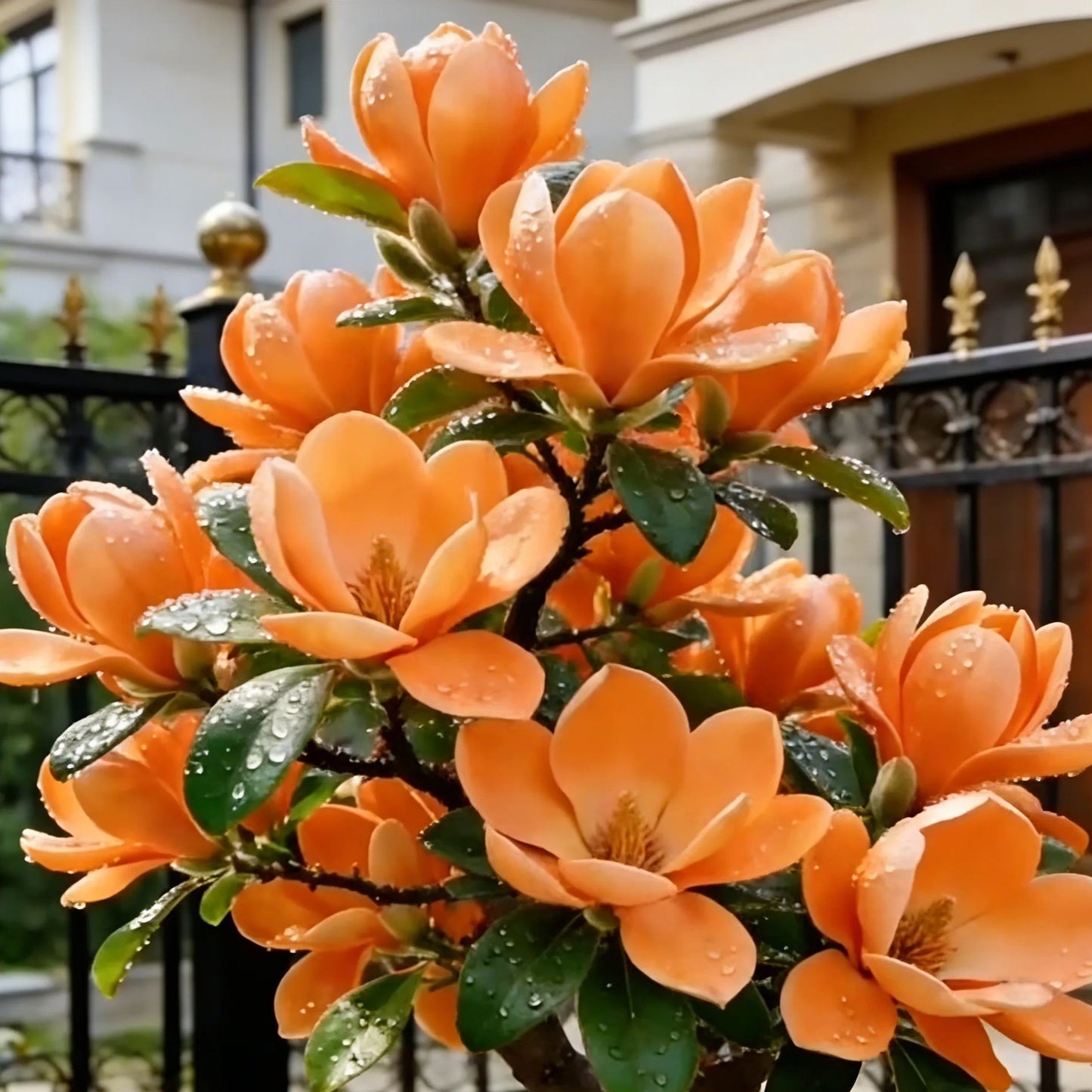 Magnolia liliiflora (μαύρες ορχιδέες) βολβοί 🌸 Τα λουλούδια κρύβουν τα φύλλα, το άρωμα γεμίζει τον αέρα-GR