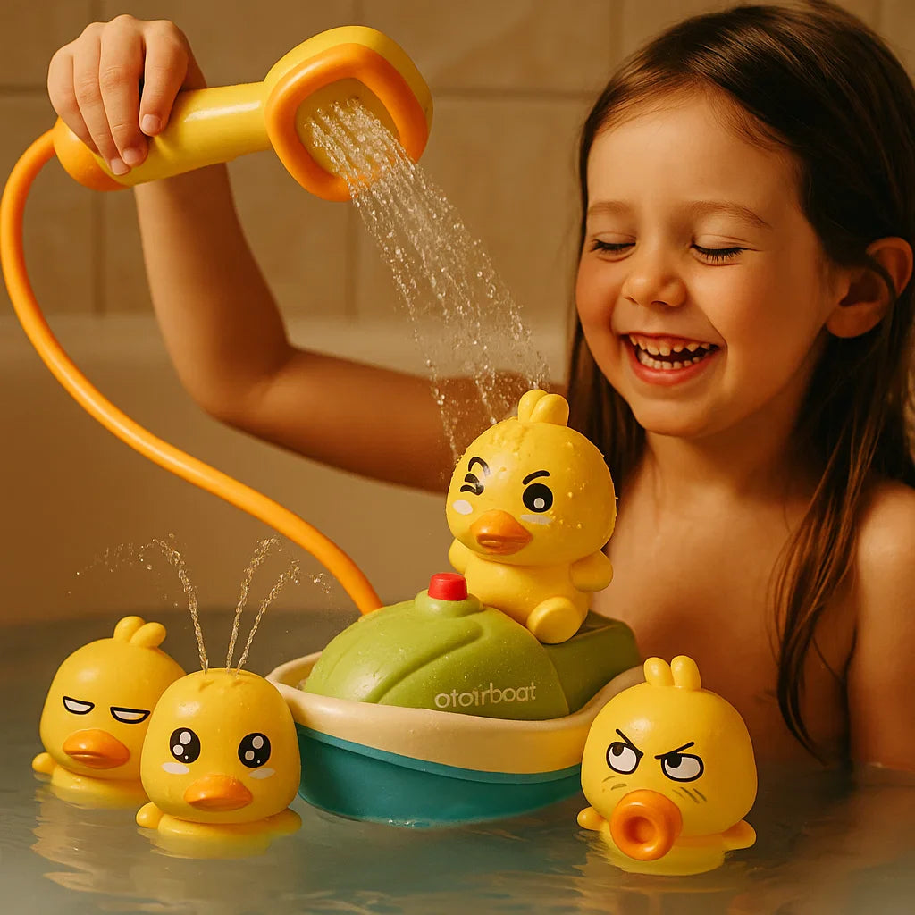 🦆 Ηλεκτρικό παιχνίδι πάπιας για το νερό - εκτοξεύει νερό και προσφέρει διαδραστική διασκέδαση! 💦-EL