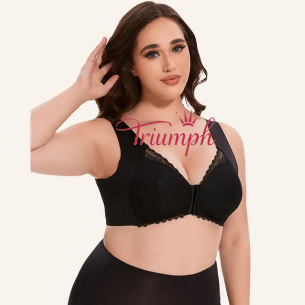 Triumph - (3 τεμ.) Σουτιέν 5D με χυτό κλείσιμο μπροστά και στήριξη χωρίς σύρμα-GR