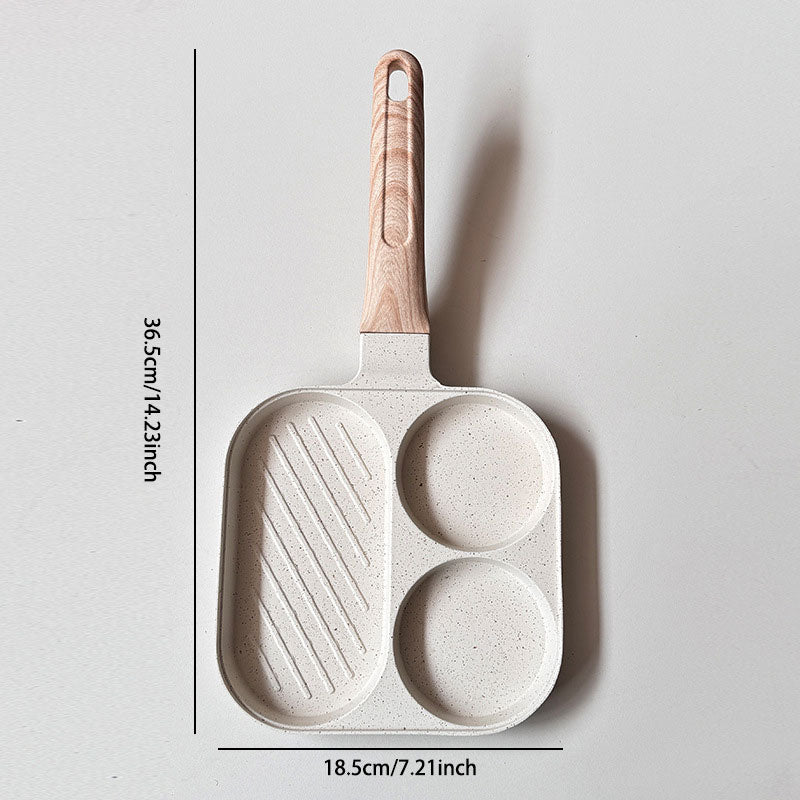 Ταψί πρωινού 3 σε 1 – Αντικολλητικό, ομοιόμορφα κατανεμημένο για εξοικονόμηση χρόνου-GR