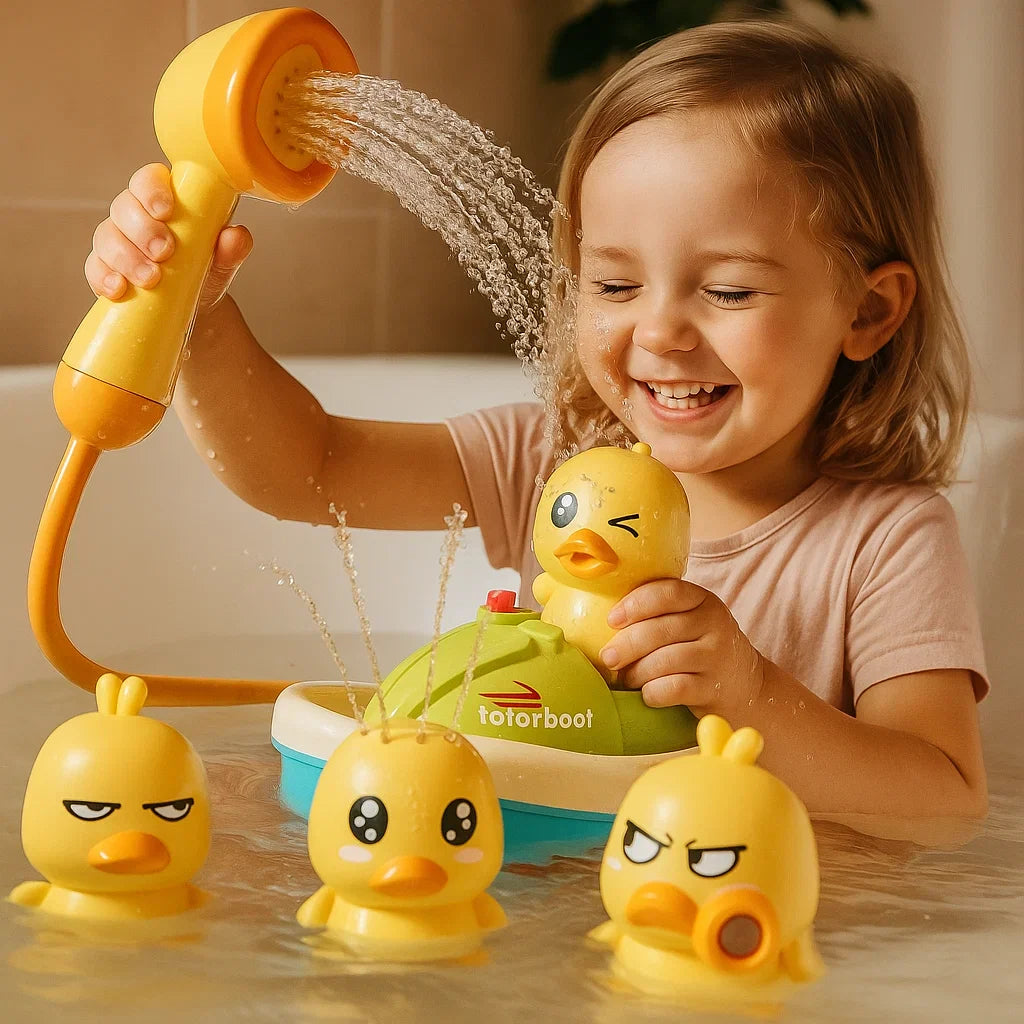 🦆 Ηλεκτρικό παιχνίδι πάπιας για το νερό - εκτοξεύει νερό και προσφέρει διαδραστική διασκέδαση! 💦-EL