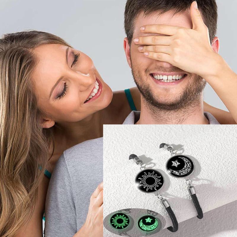 Ήλιος και Σελήνη – Μία Ψυχή. 💞 Βραχιόλια για Ζευγάρια που Συνδέονται Παρά την Απόσταση.