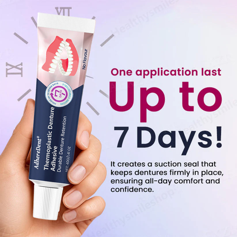 （🔥Αγοράστε 1, πάρτε 1 δωρεάν🔥）Θερμοπλαστική κόλλα οδοντοστοιχιών AdhereDent, μόνιμη στερέωση οδοντοστοιχιών-GR