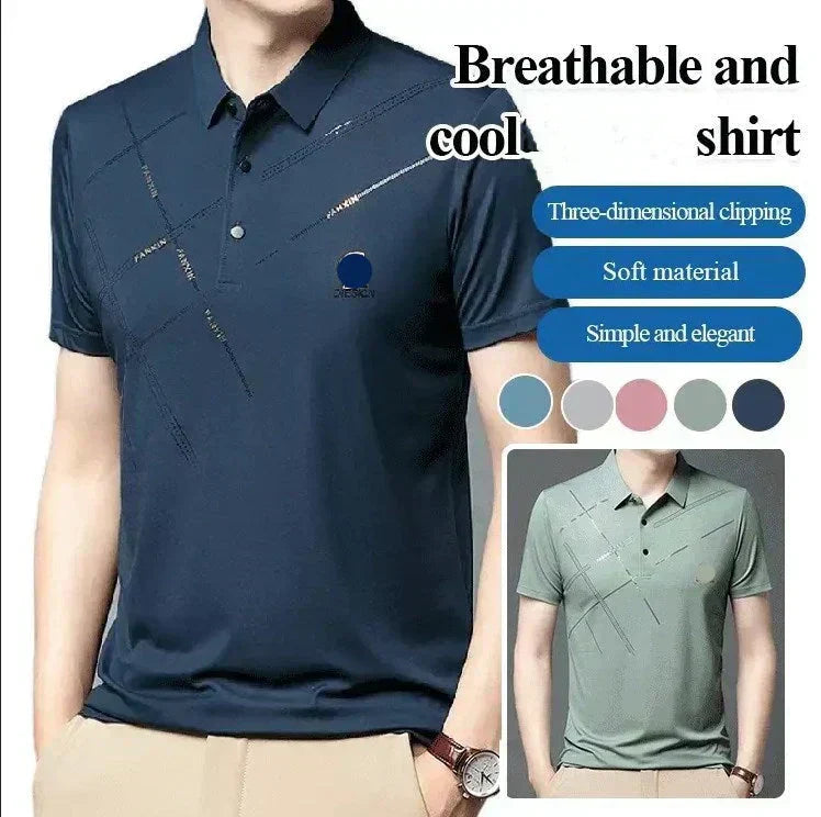 ✨Ανδρικό Πουκάμισο από Μετάξι Ice Stretch-GR