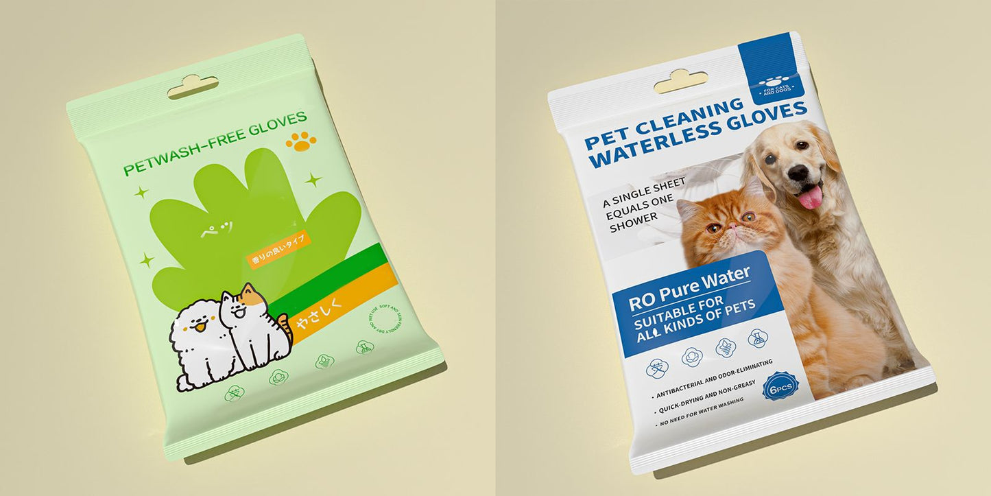 🐶 Γάντια αποσμητικού καθαρισμού κατοικίδιων ζώων χωρίς ξέβγαλμα-GR