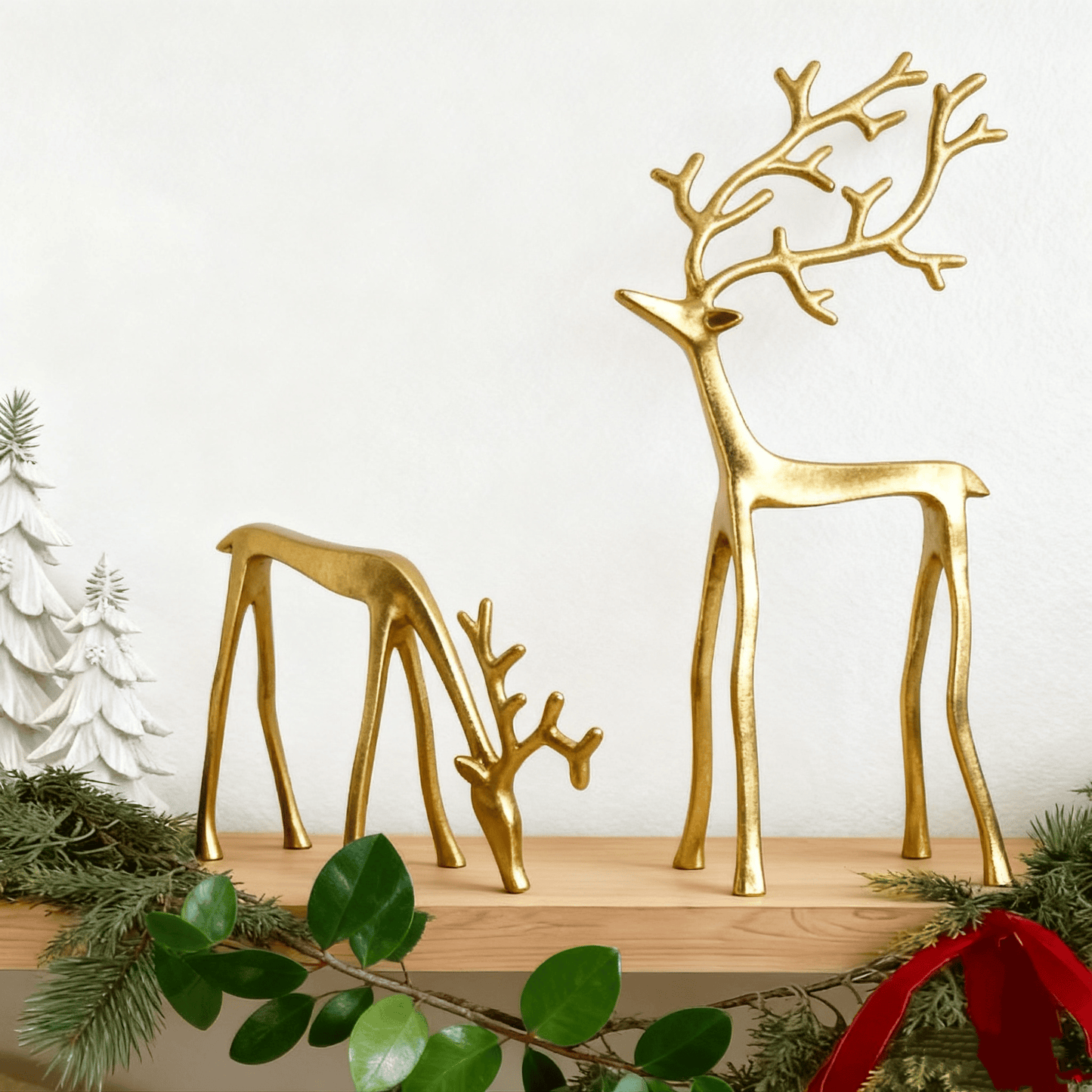 🎅Božična uspešnica 🦌 Črna figurica severnega jelena, božična dekoracija-SI