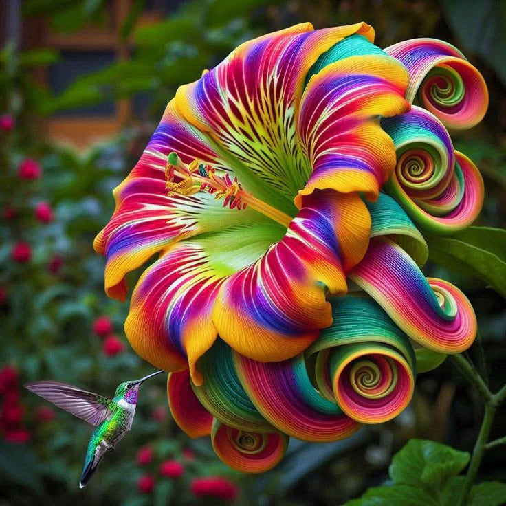 Semena cvetov Rainbow Swirl Spiral – Redek cvet-GR
