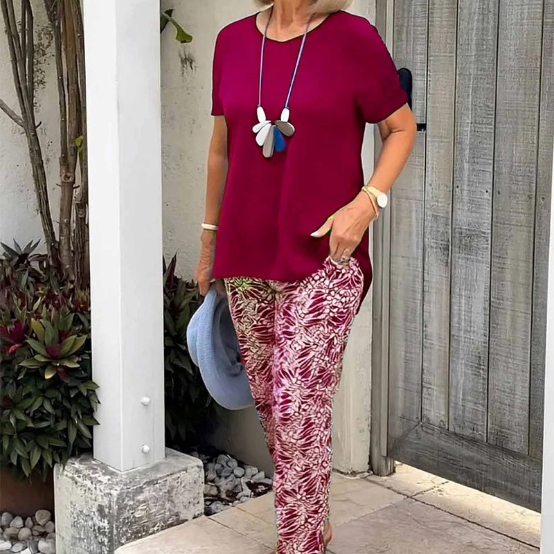 Γυναικείο καθημερινό σετ δύο τεμαχίων-GR