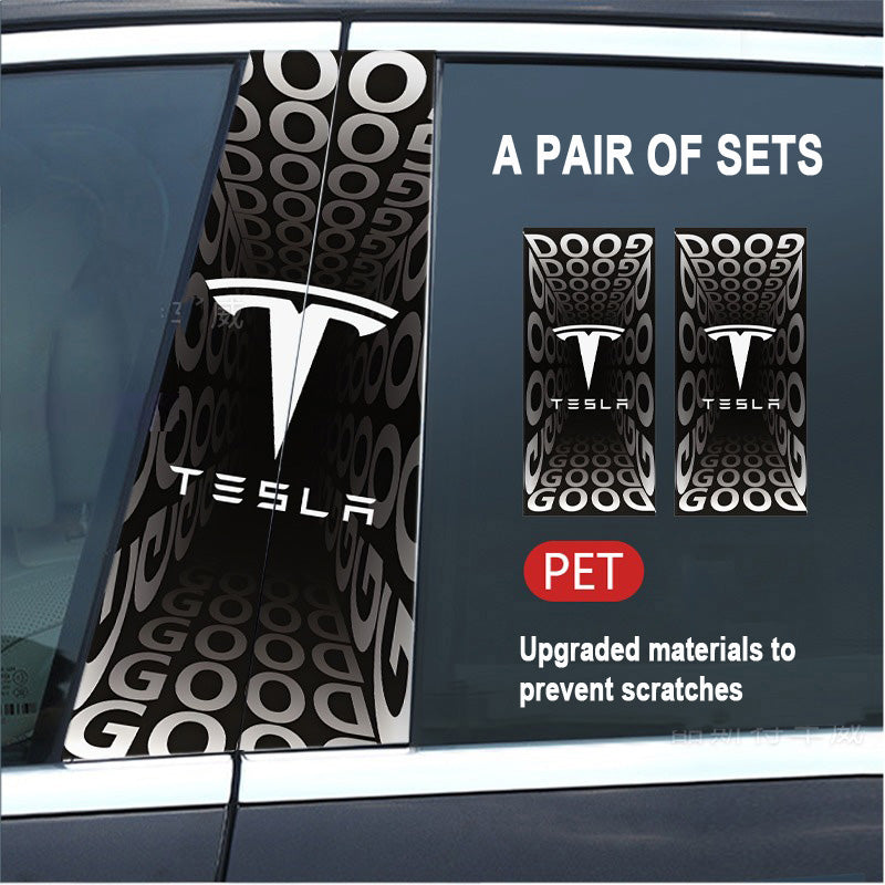 🔥Išpardavimas🔥2025 m. automobilio „Creative“ B statramsčio modifikavimo HD apsauginė plėvelė (2 vnt.)-LT