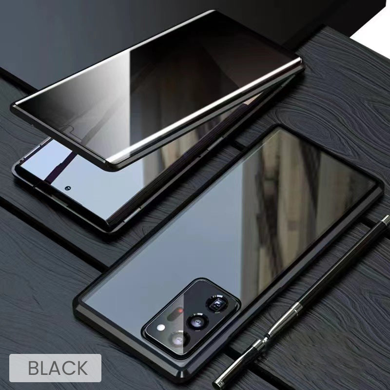 💥Μαγνητική θήκη από σκληρυμένο γυαλί, διπλής όψης, για τηλέφωνα της σειράς Samsung S23-S25-GR