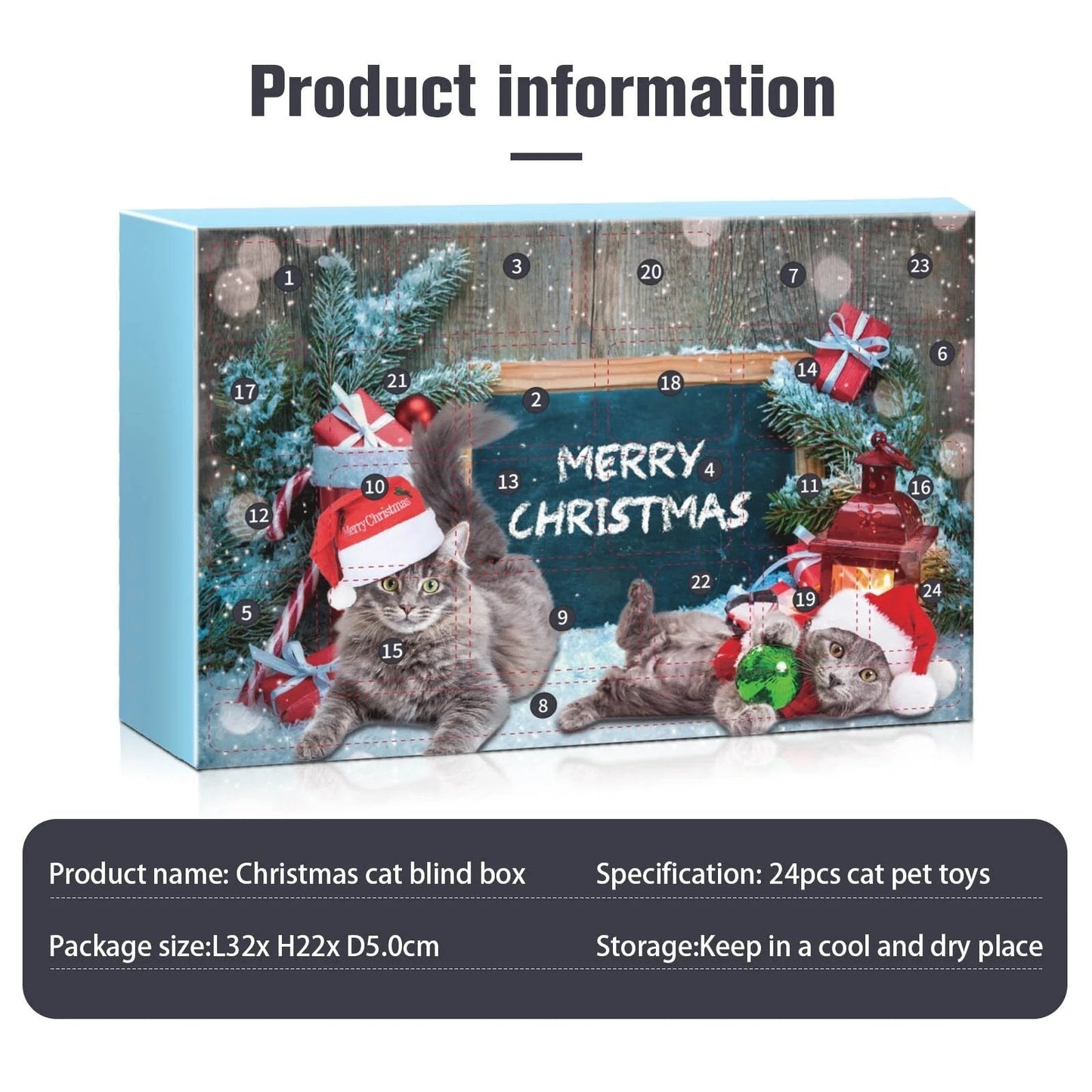 🏆Καυτή Προσφορά⚡Σειρά Ημερολογίου Advent 2025 – Χριστουγεννιάτικο Σετ Αντίστροφης Μέτρησης με Φτερά Γάτας. Ένα διαδραστικό παιχνίδι 24 ημερών για τους λάτρεις των γατών.-GR