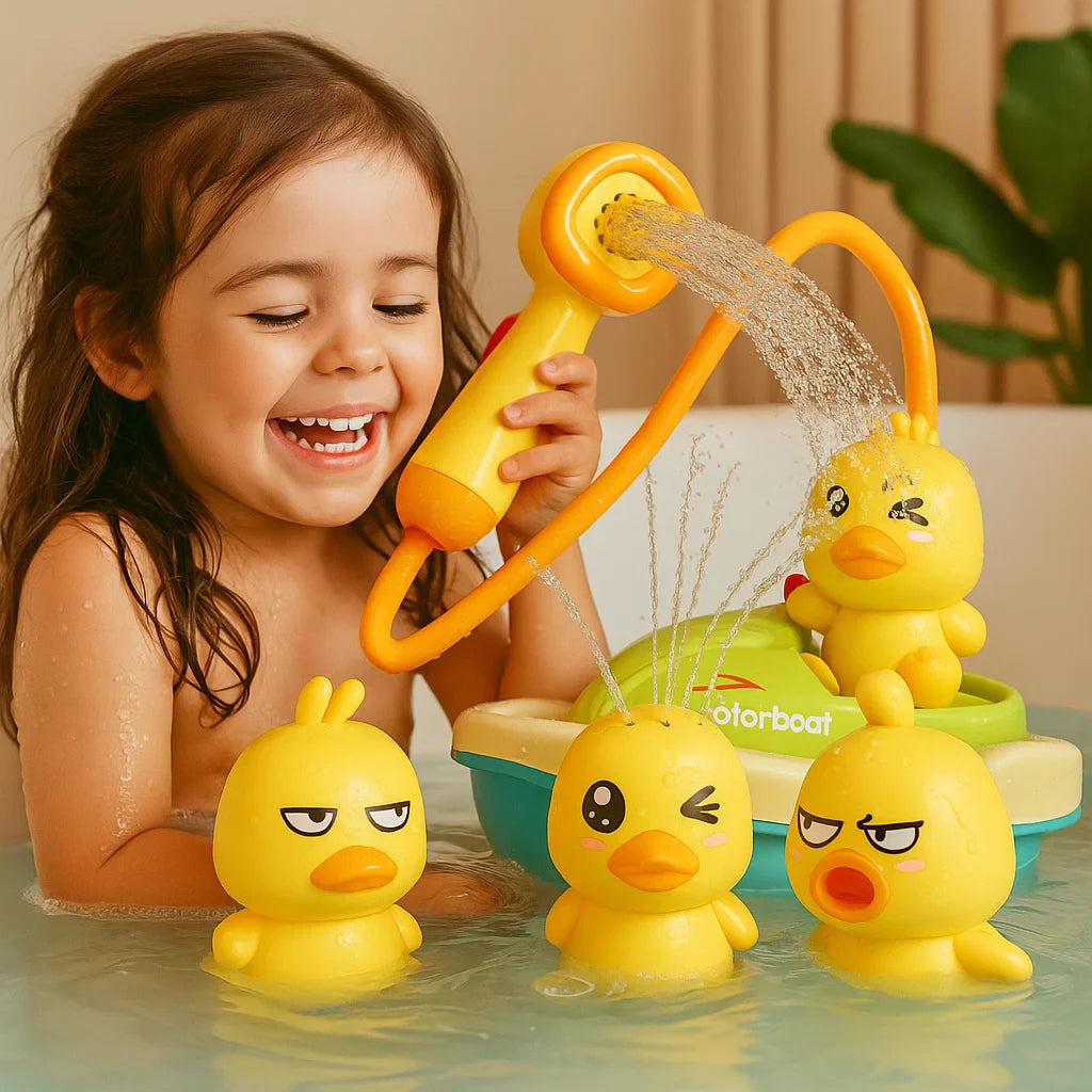 🦆 Ηλεκτρικό παιχνίδι πάπιας για το νερό - εκτοξεύει νερό και προσφέρει διαδραστική διασκέδαση! 💦-EL